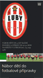 Mobile Screenshot of luby-fotbal.cz