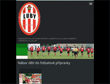 Tablet Screenshot of luby-fotbal.cz